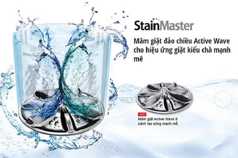 mâm giặt Active Wave Pulsator- Máy giặt Panasonic 9KG NA-F90V5LRV lồng đứng