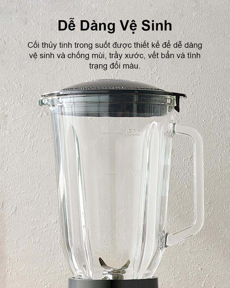 Máy xay sinh tố Panasonic MX-EG5311KRA - Cối xay và dao có thể dễ dàng tháo rời và vệ sinh