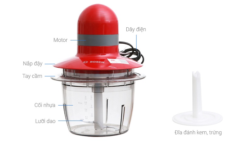 ảnh kích thước -  Máy xay thịt Bosch MMR08R2/A1