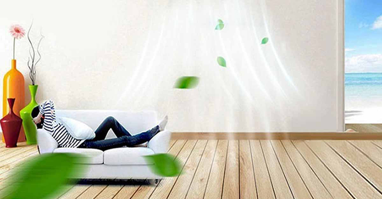 Luồng gió lan tỏa đều - Điều hòa Gree 2 chiều 12000BTU GWH12QC-K3NNA1H