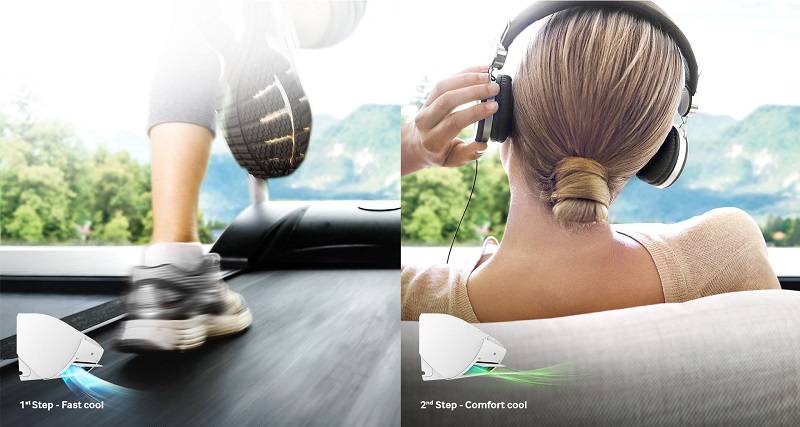 Làm lạnh 2 bước - Điều hòa Samsung 1 chiều Inverter 18000BTU AR18MVFSBWKNSV