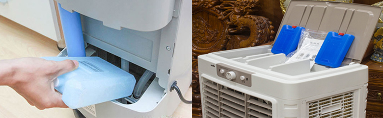 Cách sử dụng đá khô trên quạt điều hòa