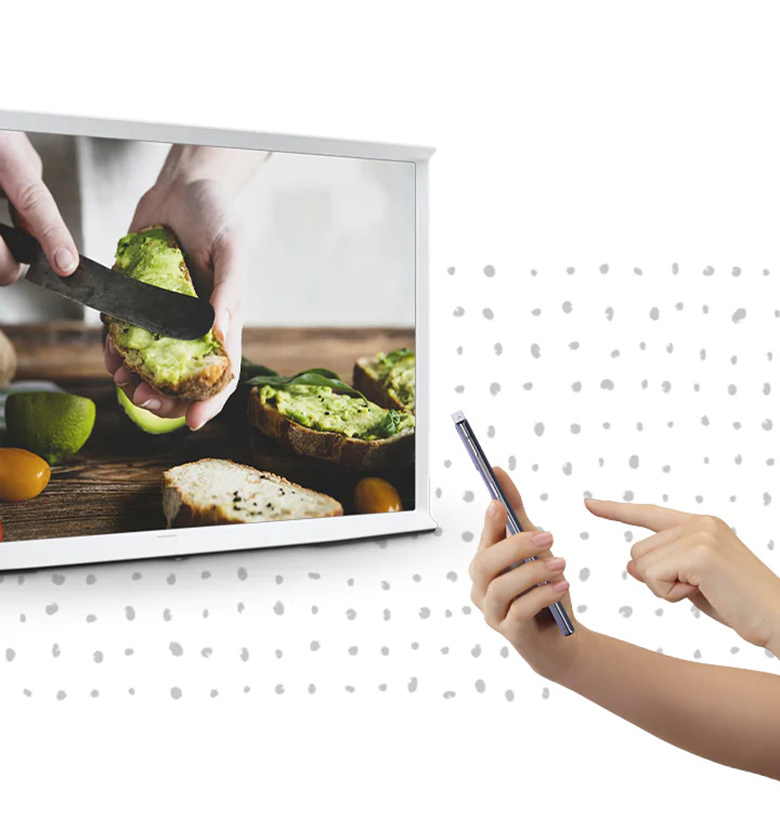 Điều khiển Smart Tivi QLED Samsung 4K 55 inch 55LS01T qua ứng dụng điện thoại SmartThing