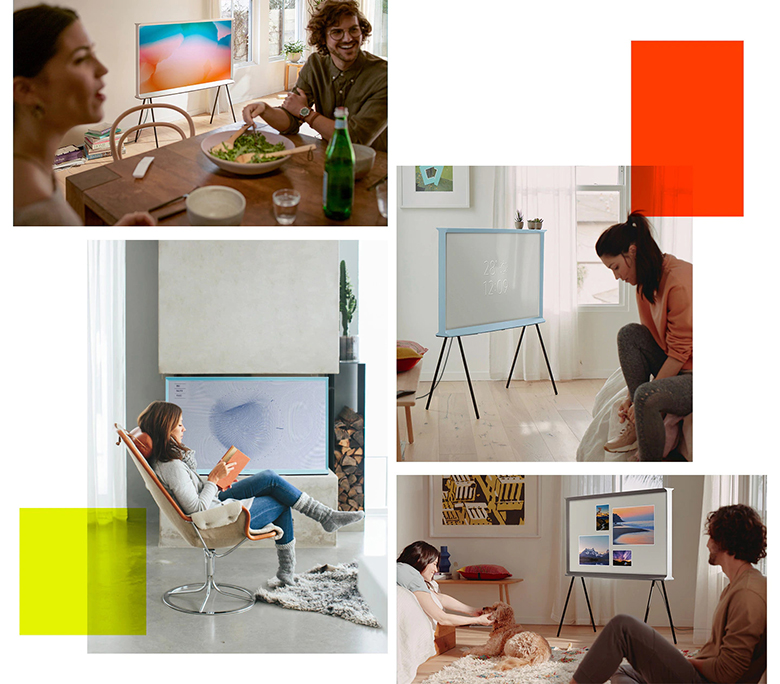 Chế độ hình nền đem lại sự thoải mái cho mắt - Smart TV QLED Samsung 4K 55 inch QA55LS01TAKXXV