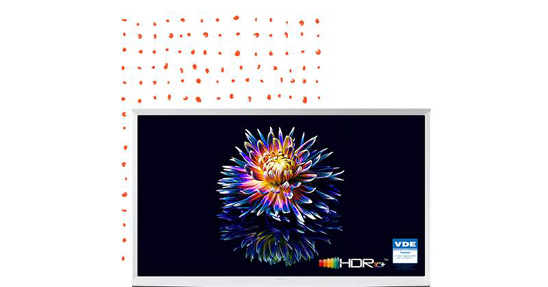 Smart TV QLED Samsung 4K 55 inch 55LS01T với công nghệ HDR10+ hình ảnh sắc nét