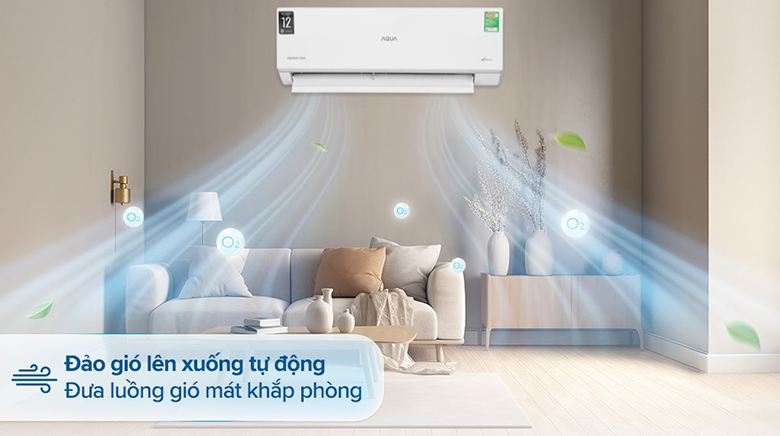 Làm lạnh nhanh - Điều hòa Aqua 1 chiều Inverter 12300 BTU AQA-RUV13RB3