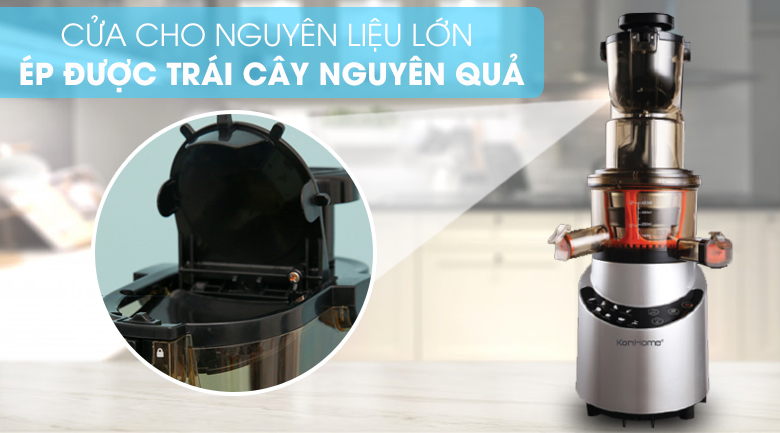 Ống tiếp nguyên liệu lớn-Máy ép chậm Korihome JEK-844