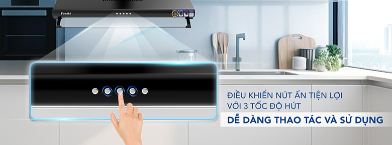 Máy hút mùi Funiki HKH9638 điều khiển cơ