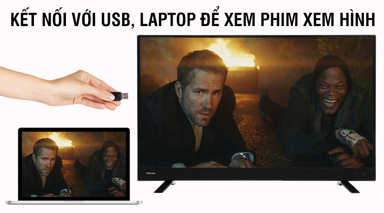 Kết nối đa dạng - Tivi Toshiba 43 inch 43L3750VN