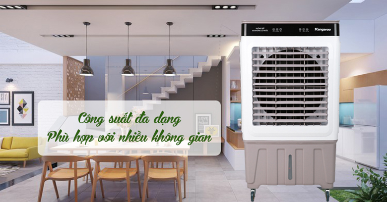 Công suất đa dạng phù hợp với nhiều không gian