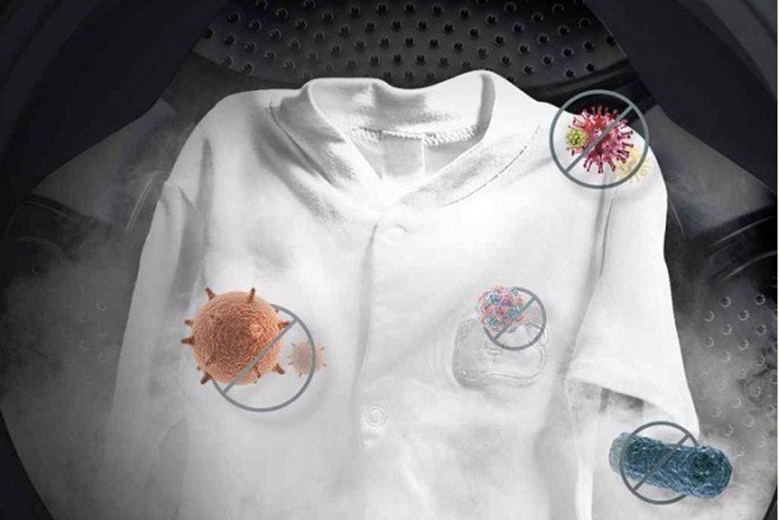 Chế độ giặt nước nóng-Máy giặt Aqua Inverter 9 kg AQD-D900F S lồng ngang