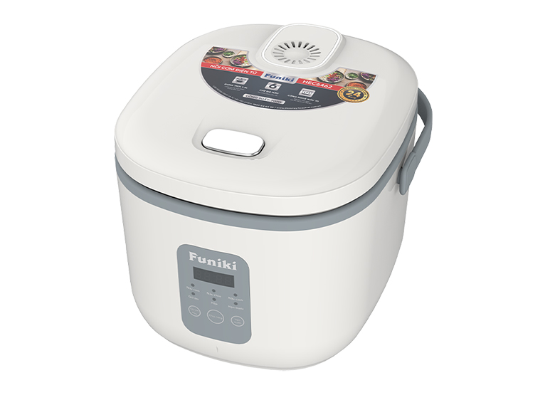 Nồi cơm điện tử Funiki 1.8 lít HEC6462 - Lòng nồi phủ chống dính cao cấp, siêu bền