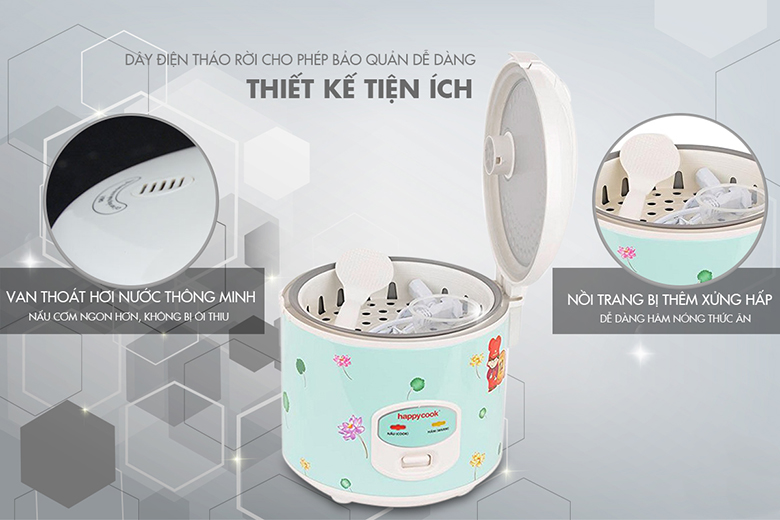Van thoát hơi-Nồi cơm điện Happy cook 1.8L HCJ-1811