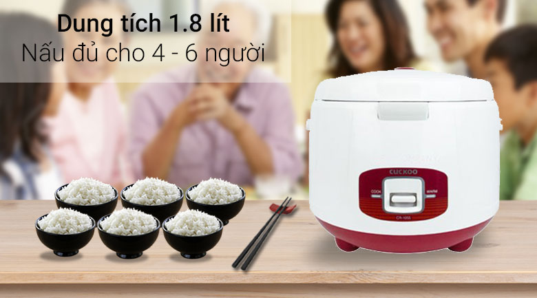 Dung tích-Nồi cơm điện cơ 1.8L Cuckoo CR-1055