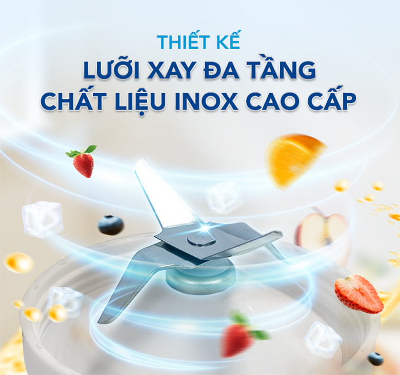 Máy xay sinh tố đa năng Funiki HCB2233 - Lưỡi dao inox sắc bén