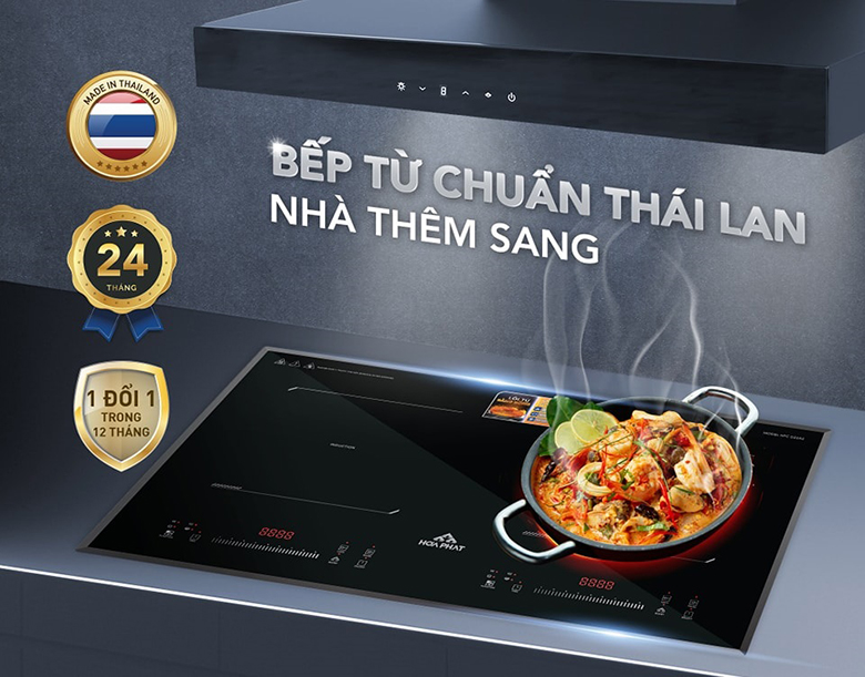 Bếp từ đôi Hòa Phát HPC D22A2 hiện đại