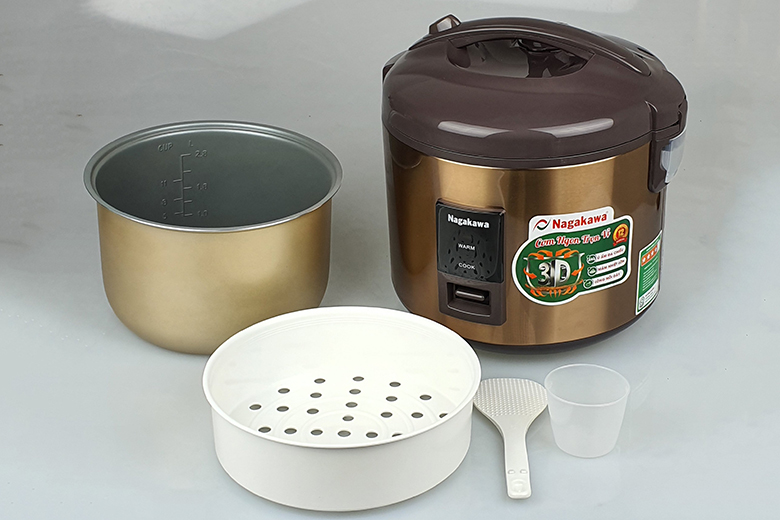 Vệ sinh dễ dàng-Nồi cơm điện 2.8L Nagakawa NAG0121