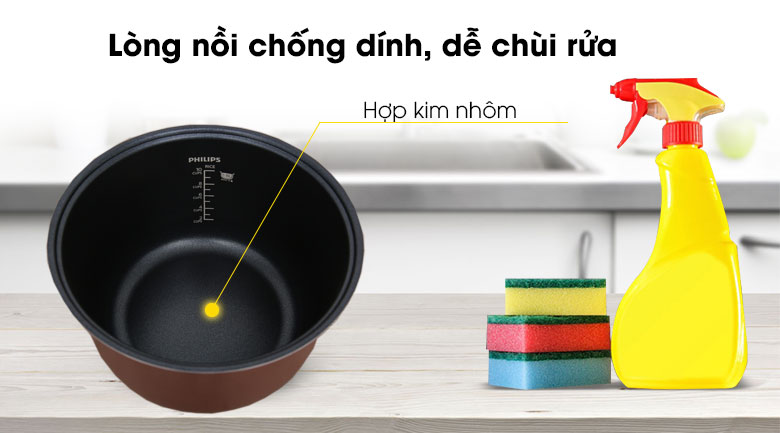 Lòng nồi -Nồi cơm điện Philips 1.8 lít HD3115