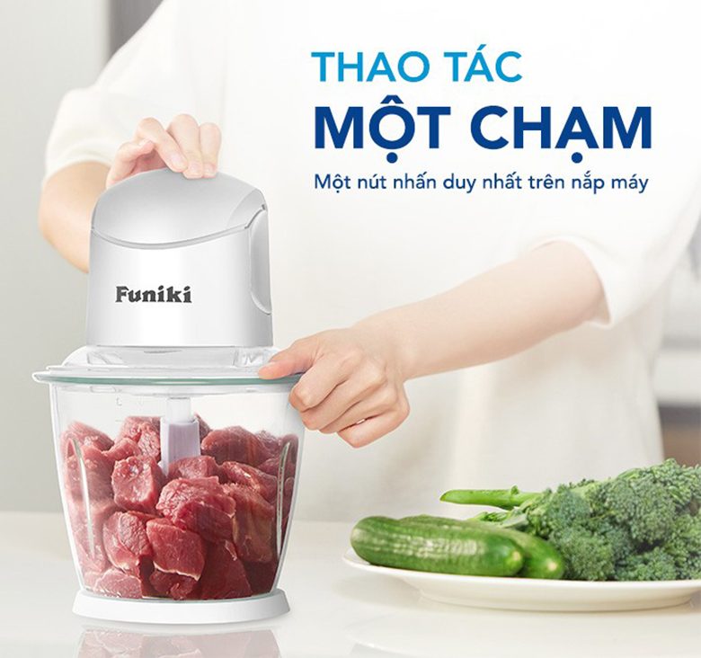 Máy xay thịt Funiki 1.5 lít HMG2553 - Sử dụng dễ dàng, vệ sinh thuận tiện