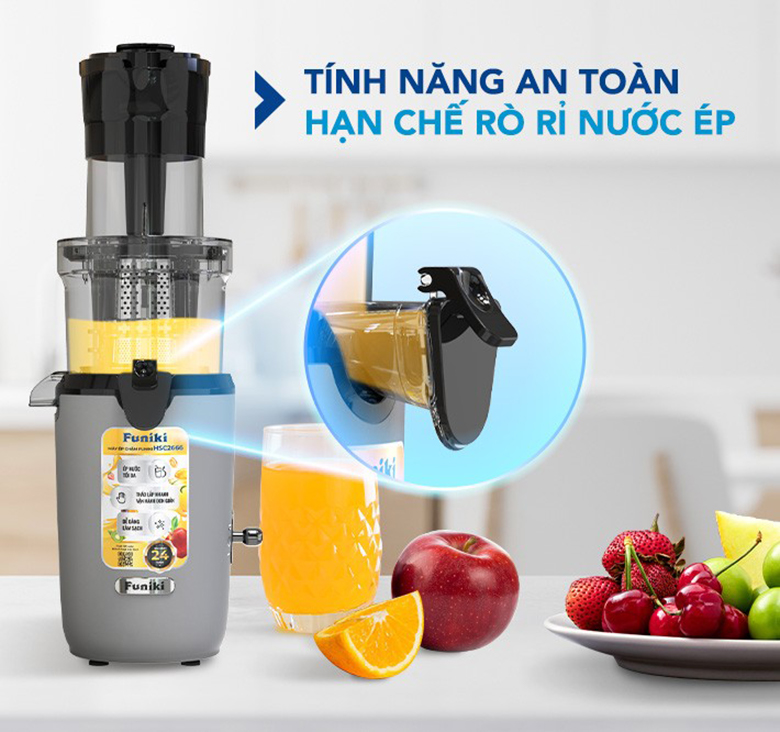 Máy ép chậm Funiki HSC2666 - Tính năng an toàn