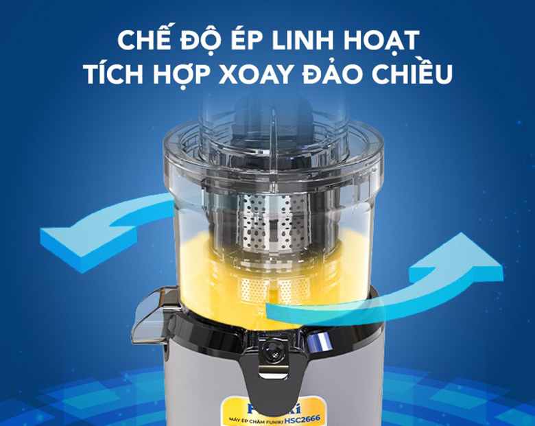 Máy ép chậm Funiki HSC2666 - Sở hữu công nghệ ép đảo