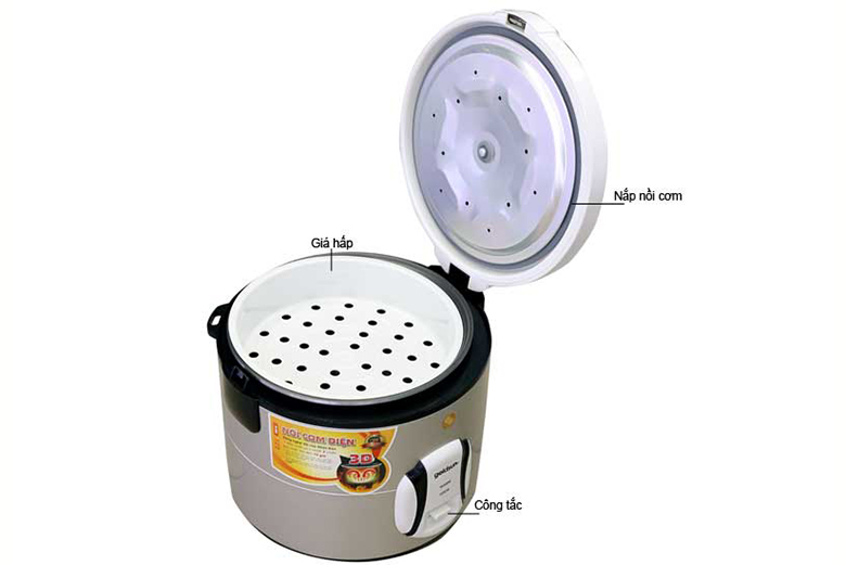 ảnh kích thước-Nồi cơm điện cơ Goldsun 2.2L GR-122(G)