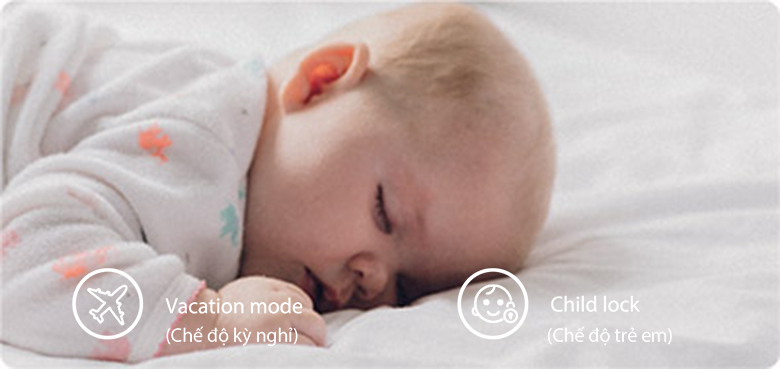 Tủ lạnh SBS Toshiba Inverter 493 lít RS637WE-PMV - chế độ trẻ em