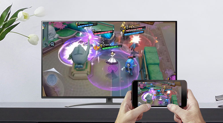 Chiếu màn hình điện thoại lên tivi -  Smart Tivi NanoCell LG 49NANO81TNA 4K 49 inch 