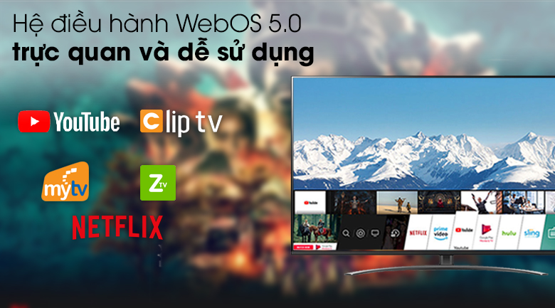 Hệ điều hành WebOS trên Smart Tivi NanoCell LG 4K 49 inch 49NANO81TNA