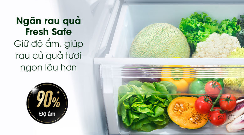 Tủ lạnh Panasonic Inverter 368 lít NR-BX410GKVN - ngăn rau quả