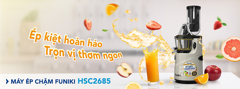 Máy ép chậm Funiki HSC2685 - Thiết kế nhỏ gọn, bền bỉ