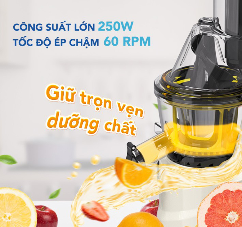 Máy ép chậm Funiki HSC2685 - Công suất lớn, ép kiệt nhanh chóng