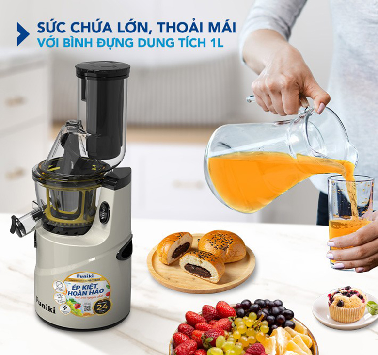 Máy ép chậm Funiki HSC2685 - Dung tích lớn 1 lít