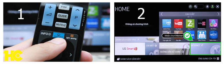 hướng dẫn sử dụng điều khiến tivi LG nút smart