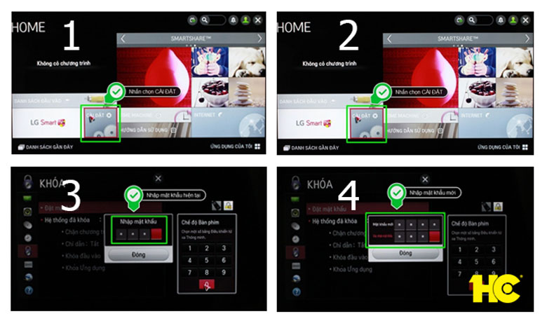 hướng dẫn sử dụng điều khiến tivi LG chế độ khóa