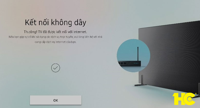 cách kết nối wifi cho tivi samsung bước 4