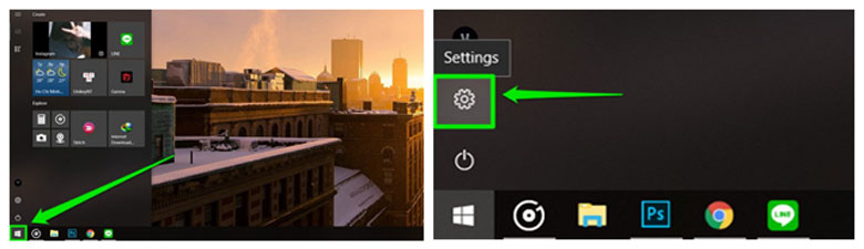 kết nối laptop với tivi samsung qua wifi bước 1