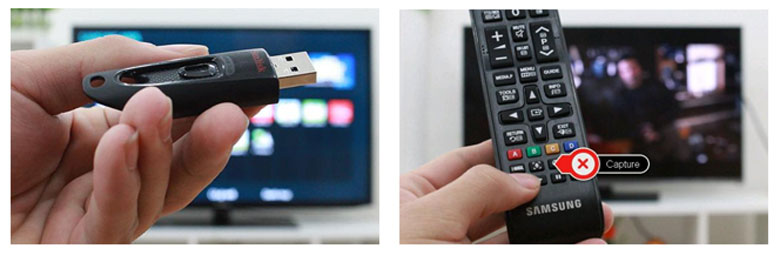 Cách chụp màn hình tivi Samsung internet bước 1