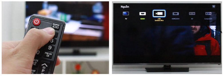 Cách chụp màn hình tivi Samsung internet bước 4