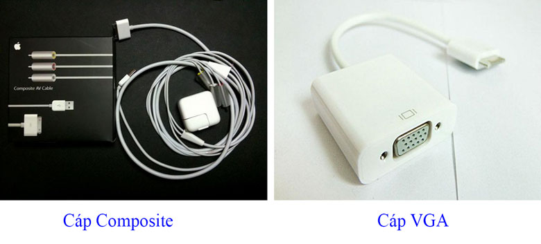 Kết nối tivi với điện thoại iPhone sử dụng kết nối Analog