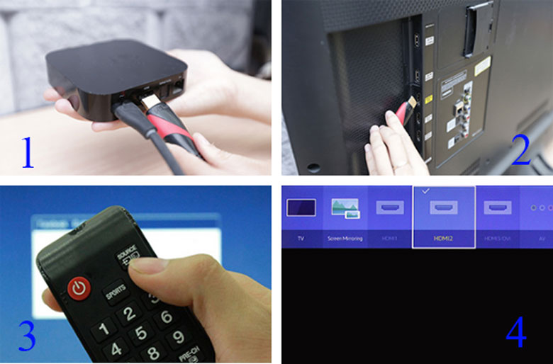 kết nối tivi với iPhone qua Air Play bước 1