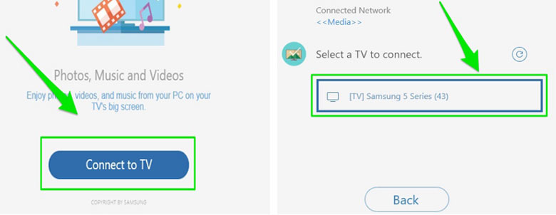 Kết nối máy tính với tivi bằng Samsung Smart View bước 2