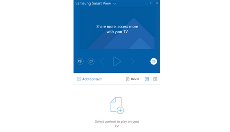 Kết nối máy tính với tivi bằng Samsung Smart View bước 2 thành công