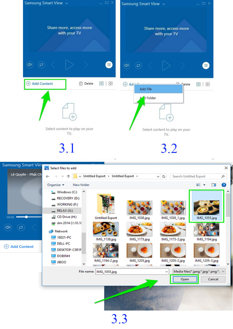 Kết nối máy tính với tivi bằng Samsung Smart View bước 3