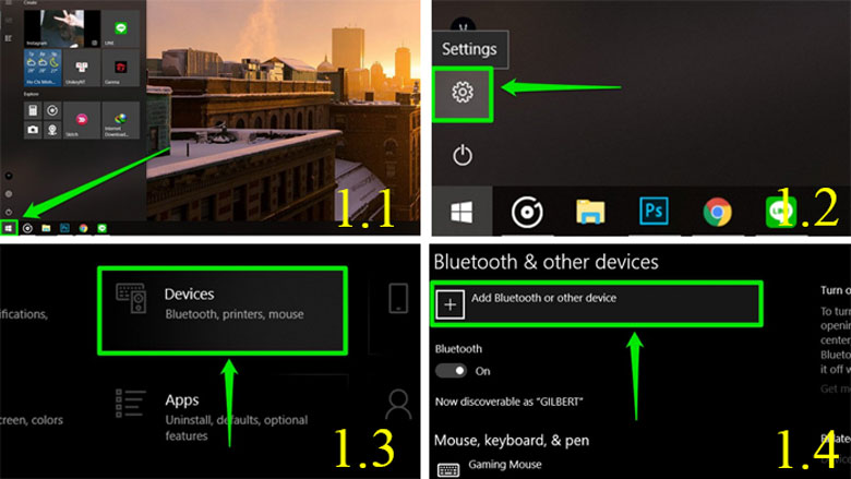 Chiếu màn hình laptop lên tivi bằng Wifi Display bước 1
