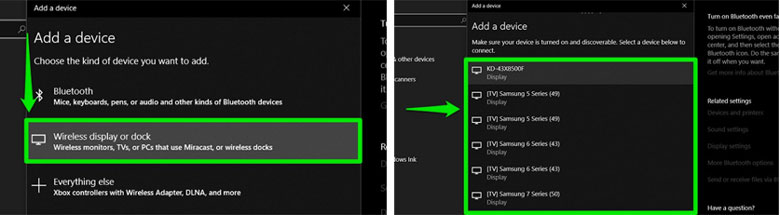 Chiếu màn hình laptop lên tivi bằng Wifi Display bước 2
