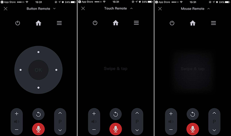 Chọn biểu tượng hình tivi ở góc trên bên trái - điều khiển