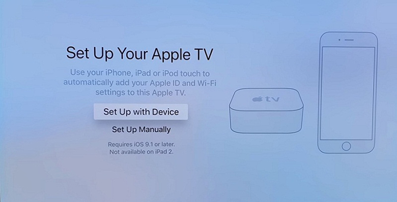 kết nối iPhone với tivi TCL - cài đặt apple tv