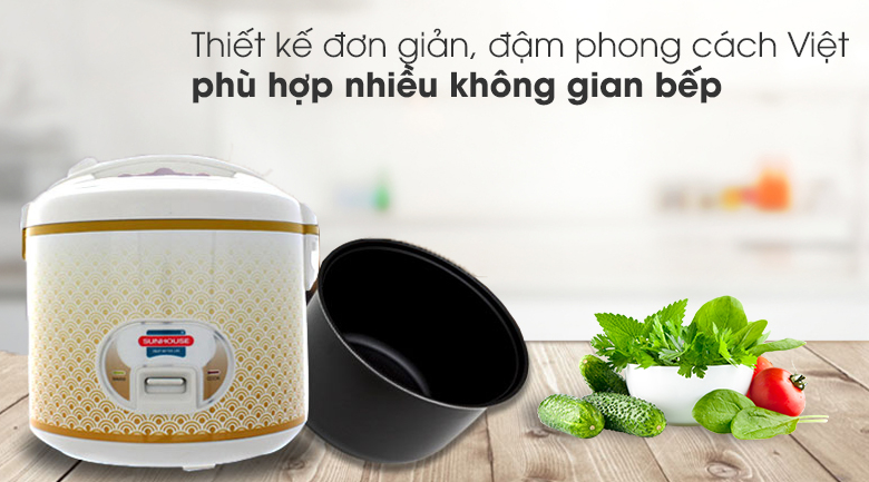 Thiết kế-Nồi cơm điện NK Sunhouse 2,8L SH830
