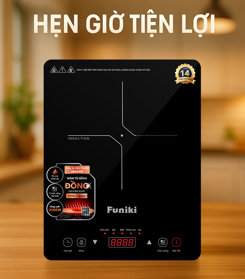 Bếp từ đơn Funiki HSD8282 có hẹn giờ